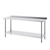 VEVOR 24 x 72 x 36 Inch Stainless Steel Work Table, Commercial Food Prep Worktable Heavy Duty Prep Worktable
