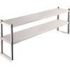 VEVOR Double Overshelf, Double Tier Stainless Steel Overshelf, 36 in. Length x 12 in. Width Double Deck Overshelf