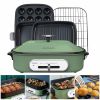 Joydeem Compact Hot Plate, Grill Indoor Hot Pot, Teppanyaki Grill,Akashiki Pan,Octopus balls Pan,Shabu Pot (4L) with 4-gear Temperature Control