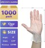 Pack of 1000 Vinyl Gloves, Natural color, Medium size, 2.5 Mil Powder, Latex Free Disposable Gloves. Non Sterile Ambidextrous Food Gloves for Kitchen