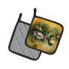 Mallard Pair of Pot Holders Kitchen Heat Resistant Pot Holders Sets Oven Hot Pads for Cooking Baking BBQ, 7 1/2 x 7 1/2