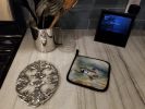 Northern Pintail Pair of Pot Holders Kitchen Heat Resistant Pot Holders Sets Oven Hot Pads for Cooking Baking BBQ, 7 1/2 x 7 1/2