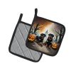 Rottweiler Spooky Halloween Pair of Pot Holders Kitchen Heat Resistant Pot Holders Sets Oven Hot Pads for Cooking Baking BBQ, 7 1/2 x 7 1/2