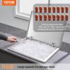 VEVOR Drop in Ice Chest, 28"L x 20"W x 17"H Stainless Steel Ice Cooler, Commercial Ice Bin with Hinged Cover, 40 qt Outdoor Kitchen Ice Bar