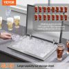 VEVOR Drop in Ice Chest, 20"L x 16"W x 13"H Stainless Steel Ice Cooler, Commercial Ice Bin with Hinged Cover, 40 qt Outdoor Kitchen Ice Bar