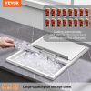 VEVOR Drop in Ice Chest, 24"L x 18"W x 13"H Stainless Steel Ice Cooler, Commercial Ice Bin with Sliding Cover, 40.9 qt Outdoor Kitchen Ice Bar