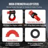 VEVOR 3/4" D-Ring Shackle, 2 Pack Alloy Steel Shackles 62832 lbs (28.5 Ton) Break Strength with 7/8" Screw Pin, Isolators & Washers